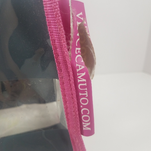 Vince Camuto Striped Gray and Pink Beach Tote Bag - Picture 3 of 15